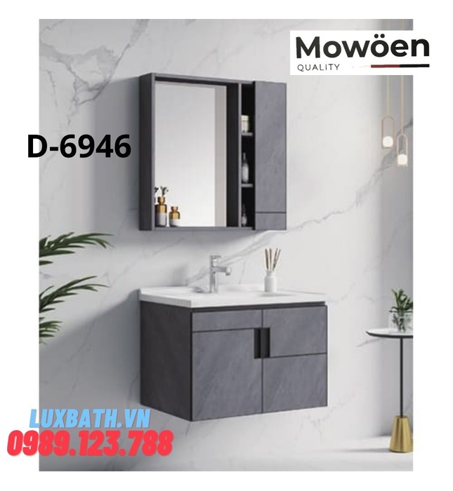 Bộ tủ chậu lavabo cao cấp Mowoen D-6946 70x48cm