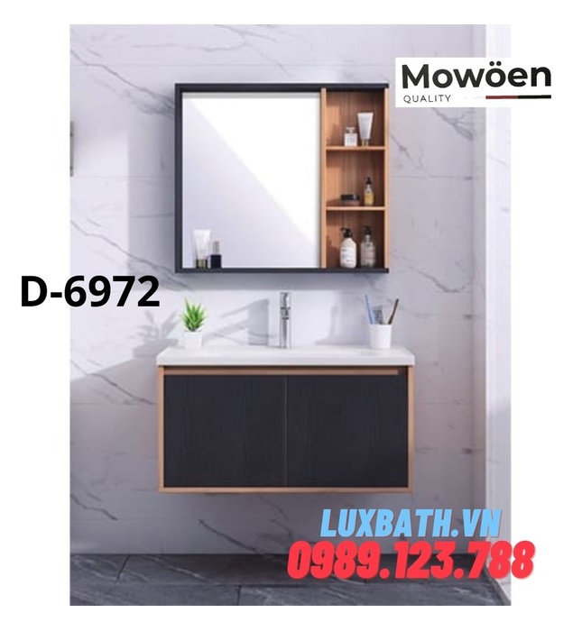 Bộ tủ chậu Lavabo cao cấp Mowoen D-6972 70x46cm