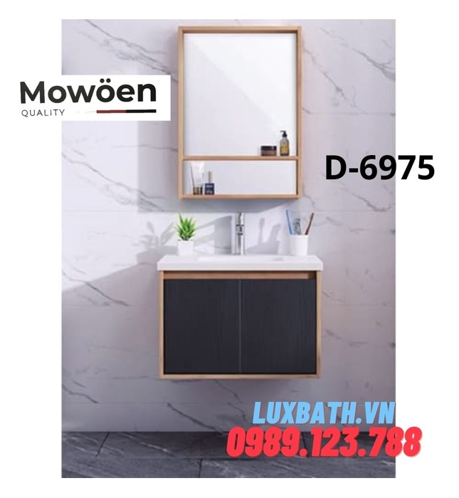 Bộ tủ chậu lavabo cao cấp Mowoen D-6975 60x40cm