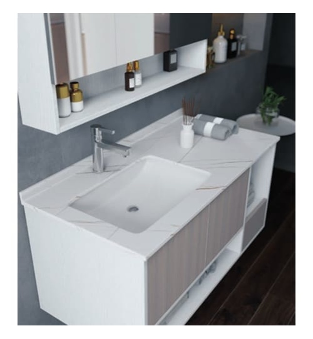 Bộ tủ liền chậu 5 ngăn Mowoen D-6922 100x48cm