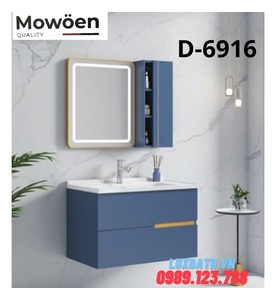 Bộ tủ chậu gương soi cao cấp Mowoen D-6916 80x48cm