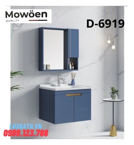 Bộ tủ chậu lavabo cao cấp Mowoen D-6919 60x48cm