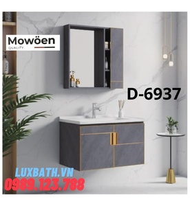 Bộ tủ chậu bàn đá 2 ngăn Mowoen D-6937 80x48cm