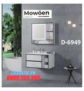 Bộ tủ chậu lavabo cao cấp Mowoen D-6949 80x50cm