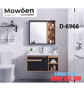 Bộ tủ chậu lavabo 3 ngăn cao cấp Mowoen D-6966 90x48cm