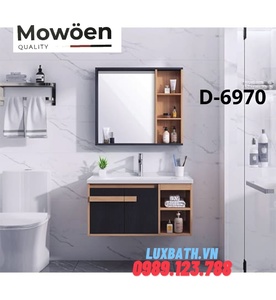 Bộ tủ chậu lavabo cao cấp Mowoen D-6970 80x48cm