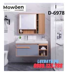 Bộ tủ chậu Lavabo cao cấp Mowoen D-6978 100x50cm