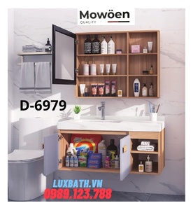 Bộ tủ chậu Lavabo cao cấp Mowoen D-6979 80x50cm