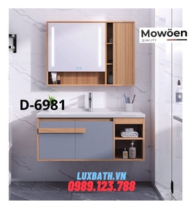 Bộ tủ chậu Lavabo cao cấp Mowoen D-6981 100x48cm