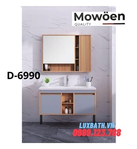 Bộ tủ chậu Lavabo cao cấp Mowoen D-6990 80x45cm