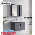 Bộ tủ liền chậu lavabo cao cấp Mowoen D-6945 80x48cm