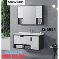 Bộ tủ lavabo rửa mặt 3 ngăn Mowoen D-6951 100x48cm