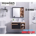 Bộ tủ chậu lavabo 3 ngăn cao cấp Mowoen D-6966 90x48cm