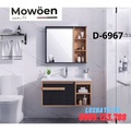 Bộ tủ chậu kệ gương lavabo 4 ngăn Mowoen D-6967 90x48cm