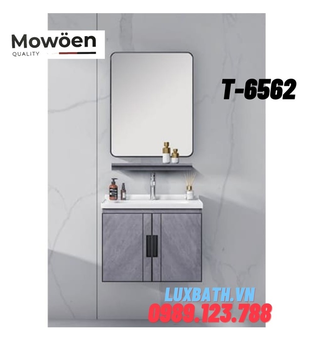 Bộ tủ chậu Lavabo cao cấp Mowoen T-6562 60x40cm