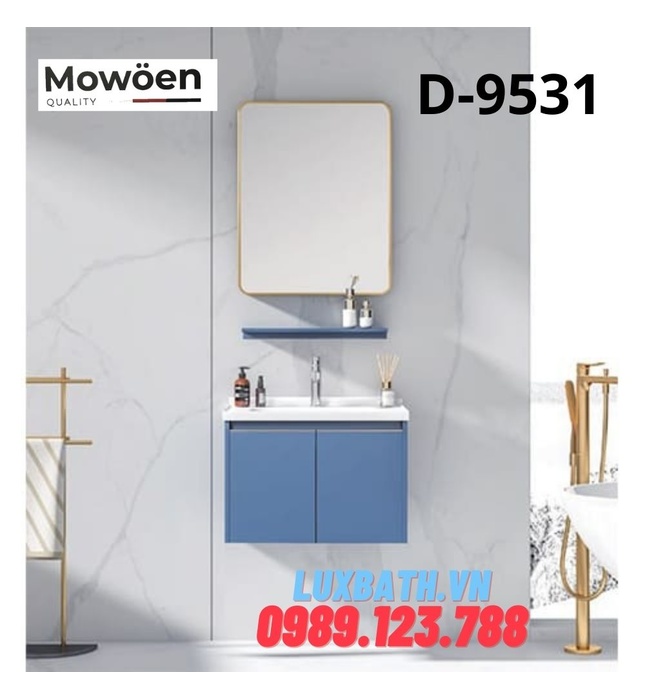 Bộ tủ chậu Lavabo cao cấp Mowoen T-9531 60x48cm