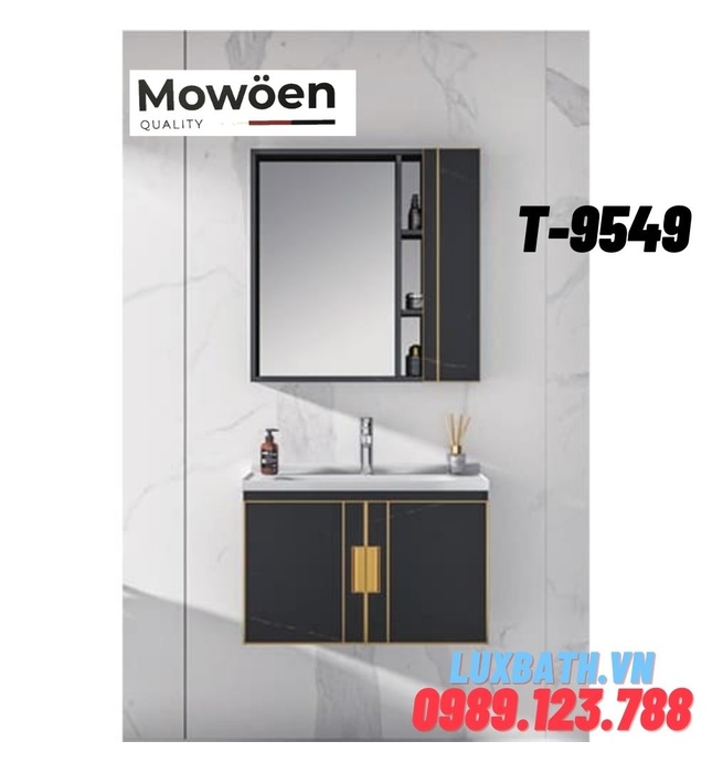 Bộ tủ chậu Lavabo cao cấp Mowoen T-9549 70x48cm