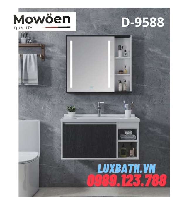 Bộ tủ chậu Lavabo cao cấp Mowoen T-9588 90x48cm