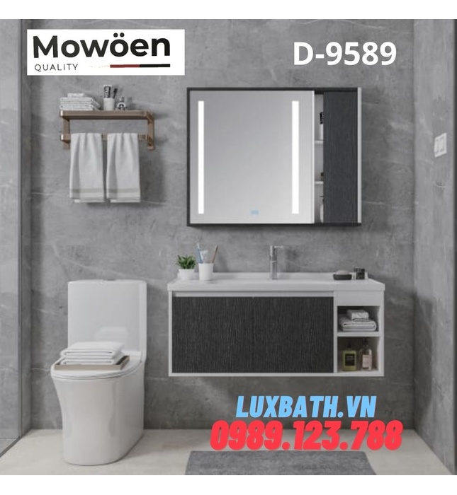 Bộ tủ chậu Lavabo cao cấp Mowoen T-9589 80x48cm