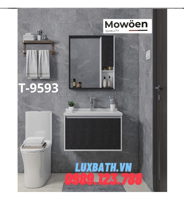 Bộ tủ chậu Lavabo cao cấp Mowoen T-9593 70x48cm