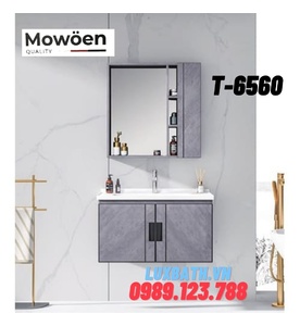 Bộ tủ chậu Lavabo cao cấp Mowoen T-6560 70x48cm