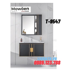 Bộ tủ chậu Lavabo cao cấp Mowoen T-9547 80x50cm