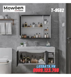 Bộ tủ chậu Lavabo cao cấp Mowoen T-9582 80x50cm
