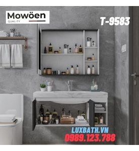 Bộ tủ chậu Lavabo cao cấp Mowoen T-9583 80x50cm