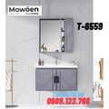 Bộ tủ chậu Lavabo cao cấp Mowoen T-6559 80x48cm