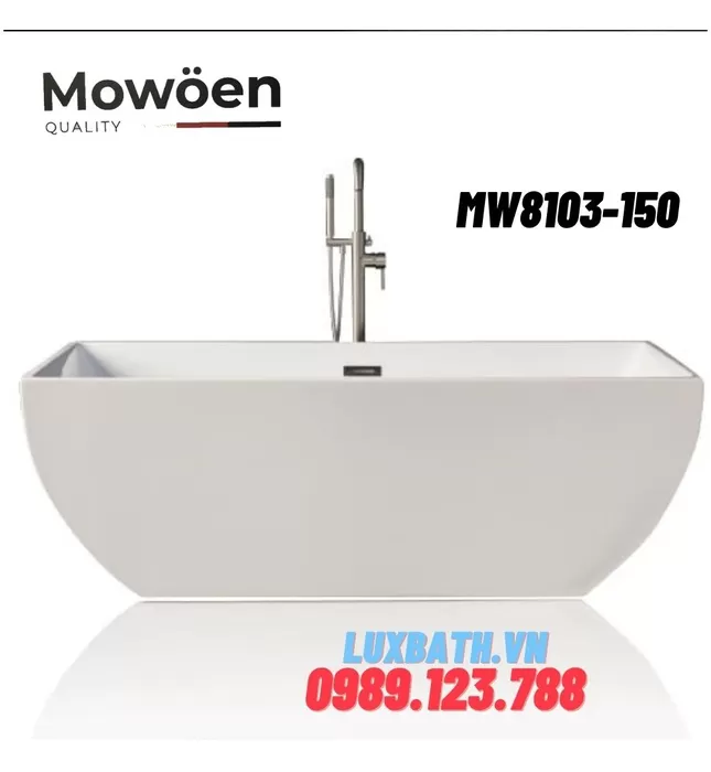 Bồn Tắm Đặt Sàn Mowoen MW8103-150 1.5m