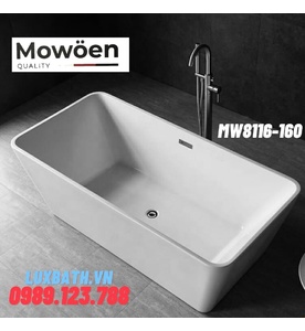 Bồn tắm lập thể đặt sàn hình chữ nhật Mowoen MW8116-160 1600cm