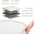 Bồn Tắm Đặt Sàn Mowoen MW8201-160WB Trắng Đen 1.6m
