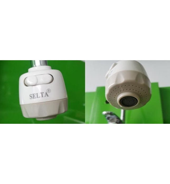 Vòi rửa bát gắn tường nóng lạnh cần mềm Selta SS900F 