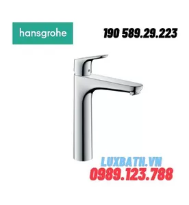 Vòi Lavabo Cổ Cao 1 Lỗ Nóng Lạnh Hansgrohe Focus 190 589.29.223