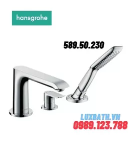 BỘ TRỘN BỒN TẮM HANSGROHE 3 LỖ METRIS 58950230