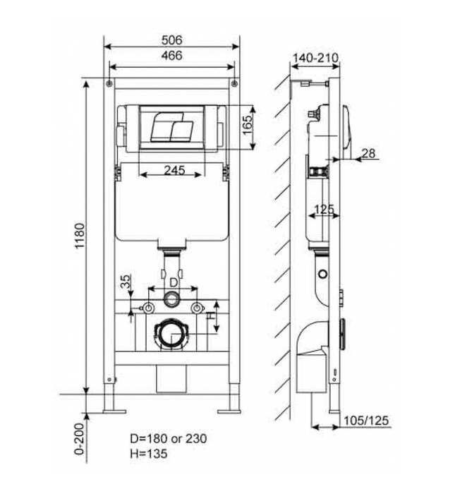 Két Nước American Standard VP-G30041 Âm Tường