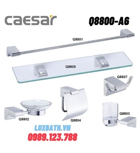 Bộ phụ kiện phòng tắm 6 món SUS304 Caesar Q8800-A6 (Q8800A6)