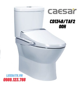 Bồn cầu 2 khối nắp rửa cơ Caesar CD1348/TAF200H