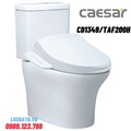 Bồn cầu 2 khối nắp điện tử Caesar CD1341/TAF400H 