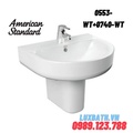 Chậu rửa mặt chân lửng American Standard Concept 0553-WT+0740-WT