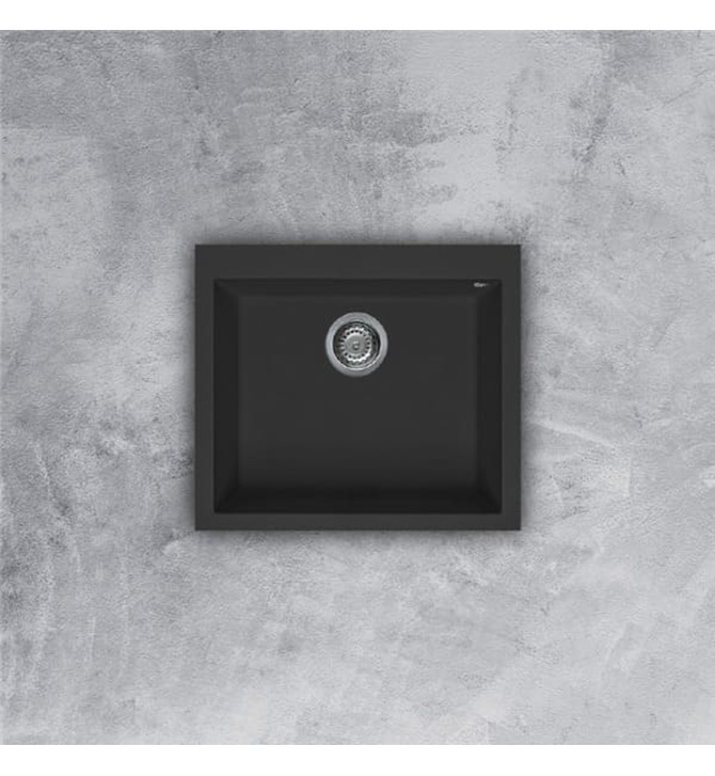 Chậu rửa chén đá 1 hố phủ Nano Malloca Nero K-10540 