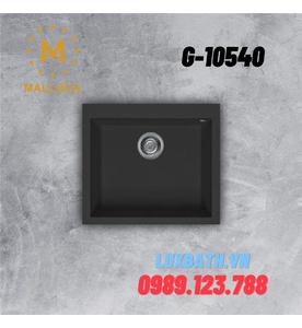 Chậu rửa bát đá 1 hố Malloca Nero G-10540 