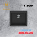 Chậu rửa chén đá 1 hố phủ Nano Malloca Nero K-10540 