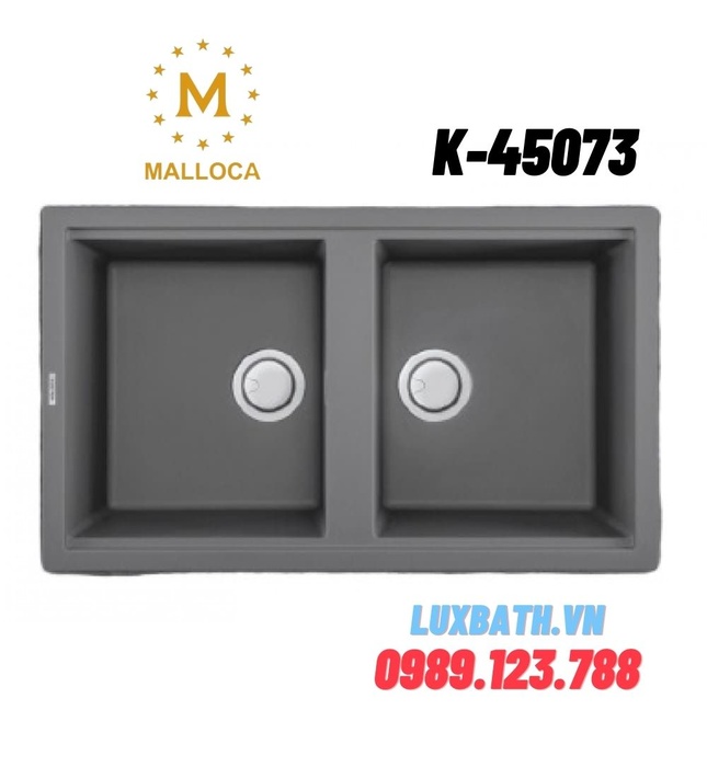 Chậu Đá Rửa Chén 2 hố Malloca TITANIUM K-45073