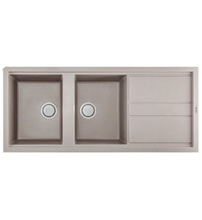 Chậu Rửa Chén Đá 2 hố 1 bàn Malloca TORTORA G 50043