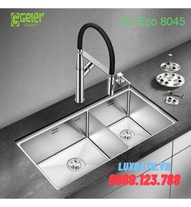 Chậu rửa bát 2 hố Geler GL Eco-8045