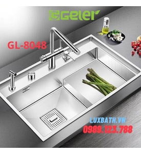 Chậu rửa bát bậc thang 1 hố Geler GL-8048