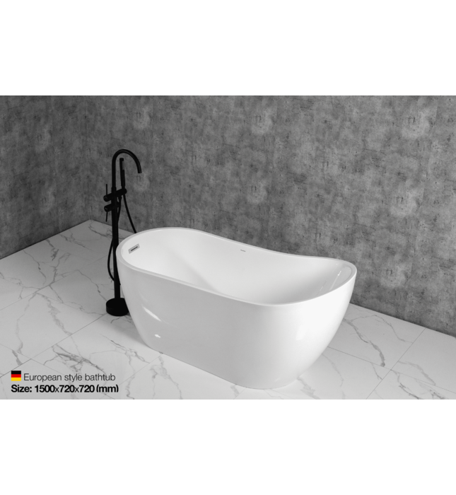 Bồn tắm đặt sàn độc lập hình cánh buồm Mowoen MW8225-150 1500cm