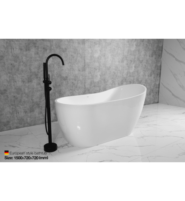 Bồn tắm đặt sàn độc lập hình cánh buồm Mowoen MW8225-150 1500cm