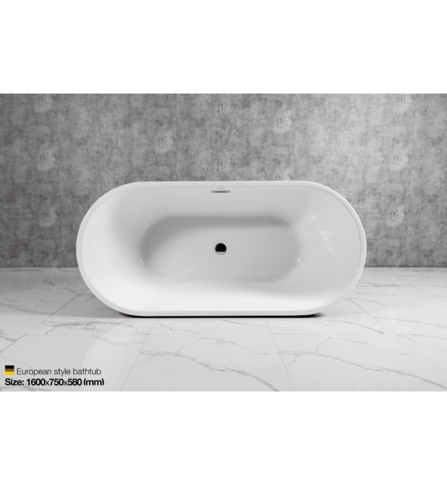 Bồn tắm lập thể trắng đen Mowoen MW8201-160WB 1600cm